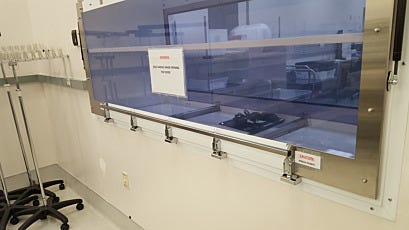 304 Stainless steel cleanroom pass through chamber for packaged catheter storage