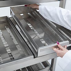 removable stainless steel trays