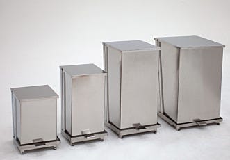 BioSafe Stainless Steel Waste Receptacles
