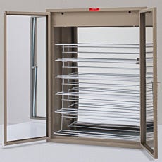 Germicidal UV Cabinet with Mirrored Lining