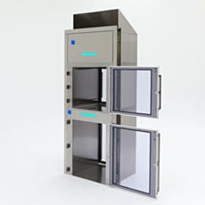 Vertically stacked Smart passthrough chambers for stem cell lab