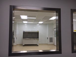 BioSafe Double-Sided Stainless Steel Framed Window Tempered Glass