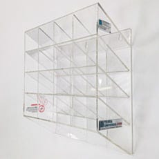 16 Compartment Acrylic Safety Glasses Holder protective eyewear