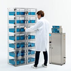 14 chamber kiticcator with model in front