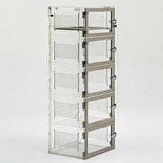 full view of 5 chamber adjust a shelf desiccator cabinet