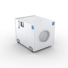 HEPA filtered air handler powder coated steel