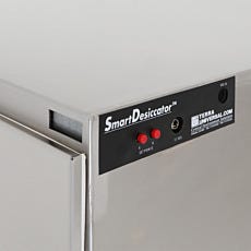 Stainless steel desiccator cabinet with automatic gas-purge controller