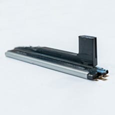 Elastomeric seal component for automatic sliding cleanroom door
