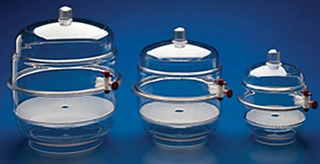 BEL-ART Vacuum Desiccator Clear Space Saver Group