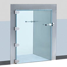 BioSafe CleanMount pass-through front view with glass door open