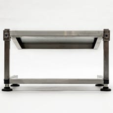 back view of stainless steel footrest