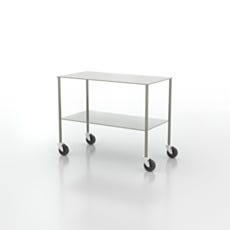 biosafe stainless steel instrument table with shelf