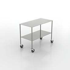 biosafe stainless steel instrument table with shelf