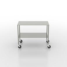 biosafe stainless steel instrument table with shelf