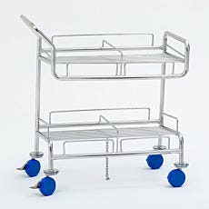 image of a round tube cleanroom cart