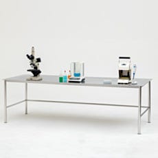 round tube legs biosafe worksatation with tools on top