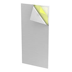 wall panel with stainless steel face bonded to eps rigid foam core
