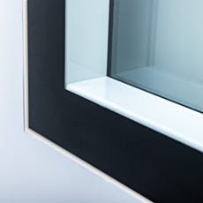 BioSafe cleanroom window panel bottom left corner