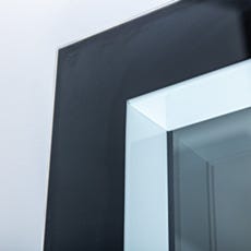 BioSafe cleanroom window panel upper left corner