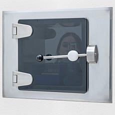 Pass-Through Chamber; Glass Door Closed with Model Reflection
