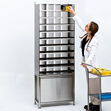 50 compartments: stainless steel multifunctional storage