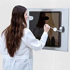 Pass-Through Chamber with Bronze Tempered Glass, Model Holding Lab Supplies