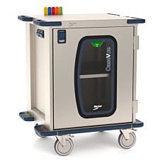 casevue surgical cart with clear door by Metro