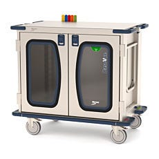 casevue surgical case cart with 2 windows and no shelf by metro