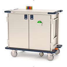 casevue surgical case cart with fifth wheel by metro