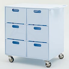 front view of polypropylene transport cart