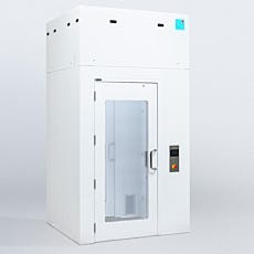 Cleanroom air shower that's not in use