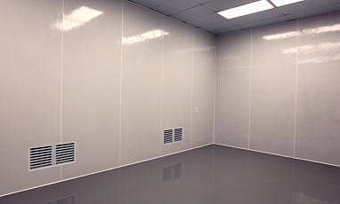 Cleanroom Conversion Wall Treatment