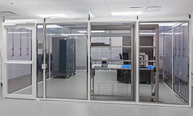 front view of valuline hardwall cleanroom