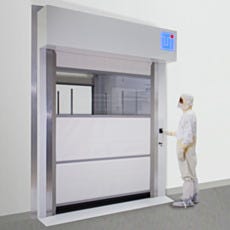 High-Speed Fabric Roll-Up Door Pass-Through Chambers