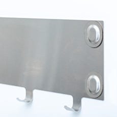 Wall-mounted cleanroom coat rack for gowning room garment storage