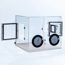 custom-made acrylic glovebox