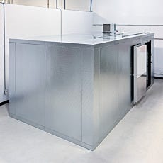 aerial view of custom cold room