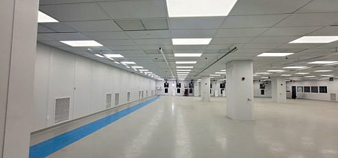 left center view of custom hardwall modular cleanroom