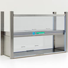 Primary image of the open custom pass-through Smart­®, slide-up door, pass-through.