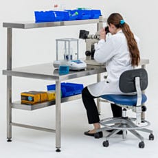 Steel Dual-Tier Workstation