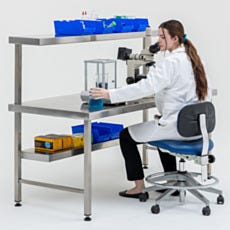 Steel Dual-Tier Workstation