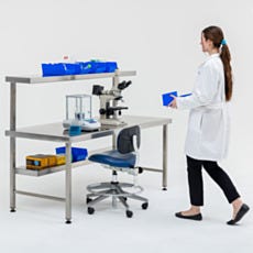 Steel Dual-Tier Workstation