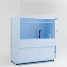 Primary image of empty custom enclosed ValuLine® wet bench