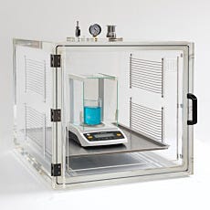 Acrylic vacuum chamber tri clamp storage