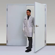 Cleanroom Fire-Rated Double Doors