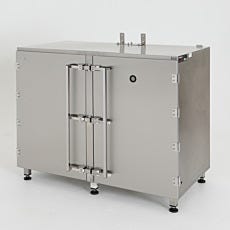 stainless steel drum storage desiccator cabinet with optional automatic gas-purge module