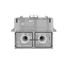vacuum glove box render with two front-side glove ports