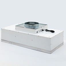 Duct flange adapter that is connected to a fan filter unit