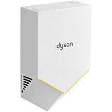 full view of dyson hand dryer with white finish