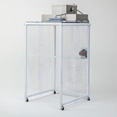 Explosion-proof FFU mounted on a portable cleanbooth